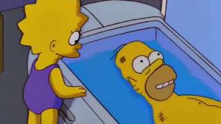 The Simpsons: Homer und Lisa im floating Tank