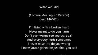 Shakira - What We Said (Comme moi English Version) (feat. MAGIC!)