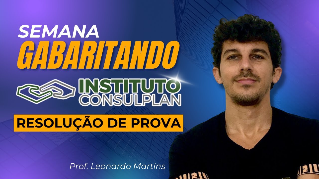 Banca Instituto Consulplan | Resolução de Questões | Português