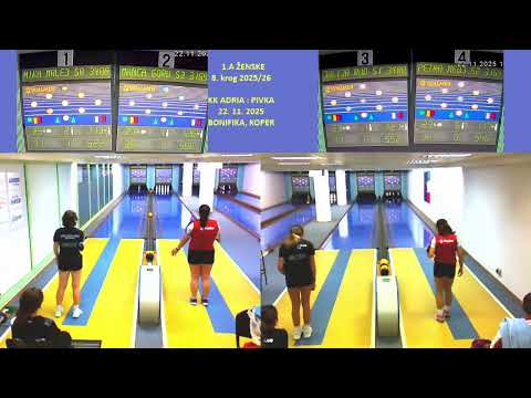 1.A ŽENSKE 8. krog 2025/26  KK ADRIA :  KK PIVKA