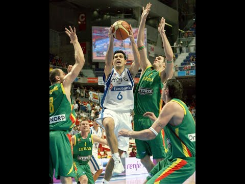 Nikos Zisis 23 points vs Lithuania 2007 EuroBasket 3rd Place Game