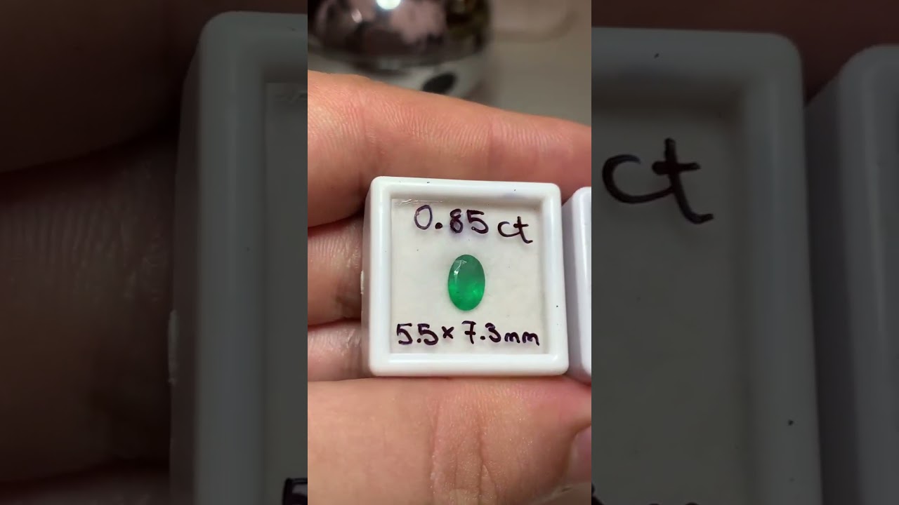 Esmeraldas Lapidadas Ovais de Boa Qualidade para Sua Joia em Ouro ou Prata