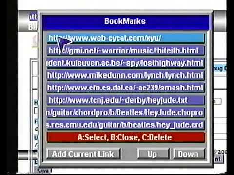 The Internet in 1997 on my Sega Saturn via the Netlink modem