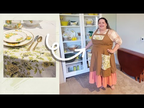 Turning a Vintage Tablecloth into a New Apron! Charm Artist Apron