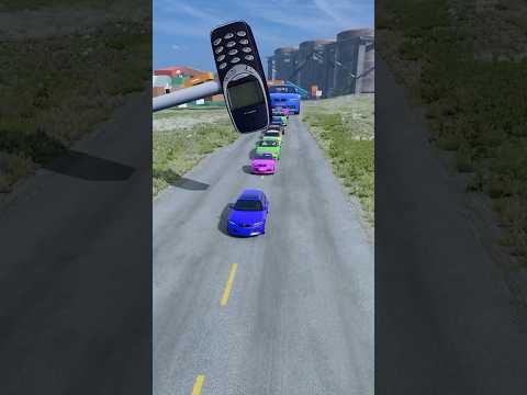 Colorful Small To Giant Cars vs Hammer #128