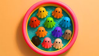 Halloween Cute Ghost Colors with Toys | Kids Learn Colors with Cute Ghost Toys | Learn Preschool
