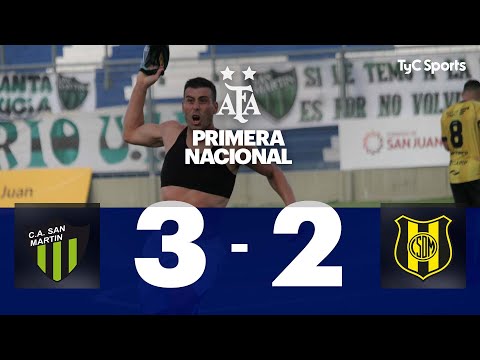 San Martín (SJ) 3-2 Deportivo Madryn | Primera Nacional | Fecha 12