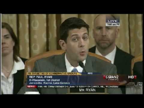 Paul Ryan makes crowards laugh at steven miller IRS