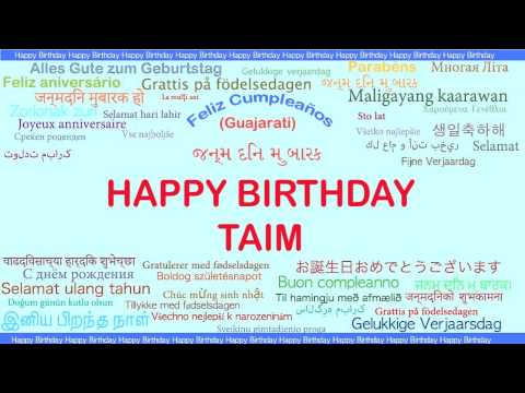 Taim   Languages Idiomas - Happy Birthday