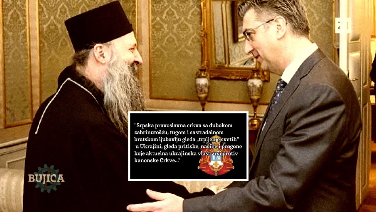 BUJICA 29.3.2023. PORFIRIJE NAPAO PRAVOSLAVNU CRKVU UKRAJINE! Vukić: “Plenković štiti proruski SPC!”