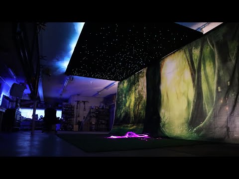 How to build a twinkle light ceiling with led fiberoptics.