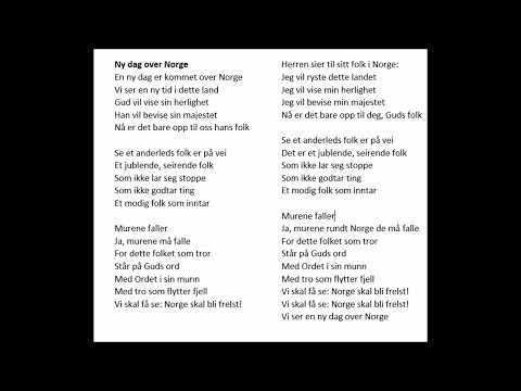 Ny dag over Norge -  profetisk sang med tekst