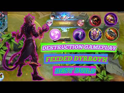 Dyrroth monster build | Mythical glory rank gameplay play | Solo rank gameplay .