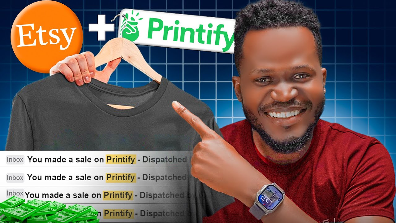 Earn $922.32 Selling T-Shirts You do not Own With AI on Printify | Complete Print On Demand Course