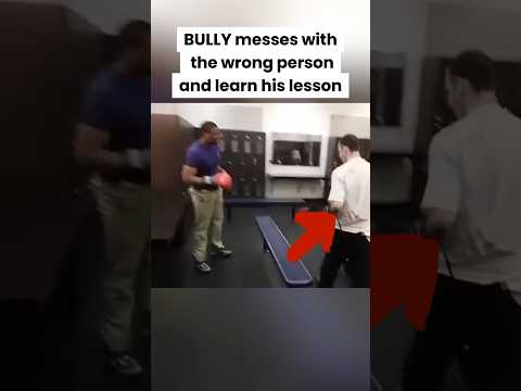 Bully messes with the wrong person 👌😂 #bully #shorts #karma