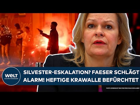 DEUTSCHLAND: Neue Krawalle? Faeser schlägt Alarm! Innenministerin warnt vor Silvester-Eskalation!