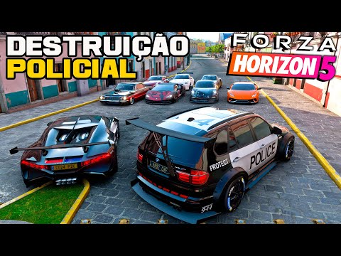 DESTRUIÇÃO POLICIAL ESTA DE VOLTA - FORZA HORIZON 5 GAMEPLAY