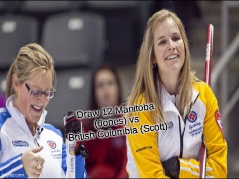 2012 Scotties- Draw 12 Manitoba (Jennifer Jones) vs British Columbia (Kelly Scott)