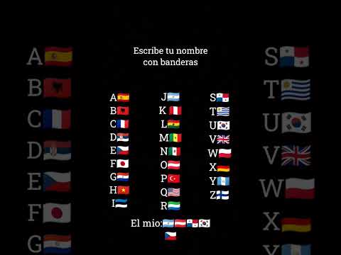 Cual es tu nombre con banderas? #shorts #paises #banderas