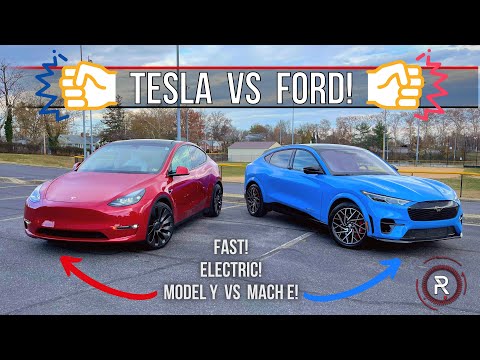 2021 Tesla Model Y Performance Vs. 2021 Ford Mustang Mach E GT Performance – Redline: Comparison