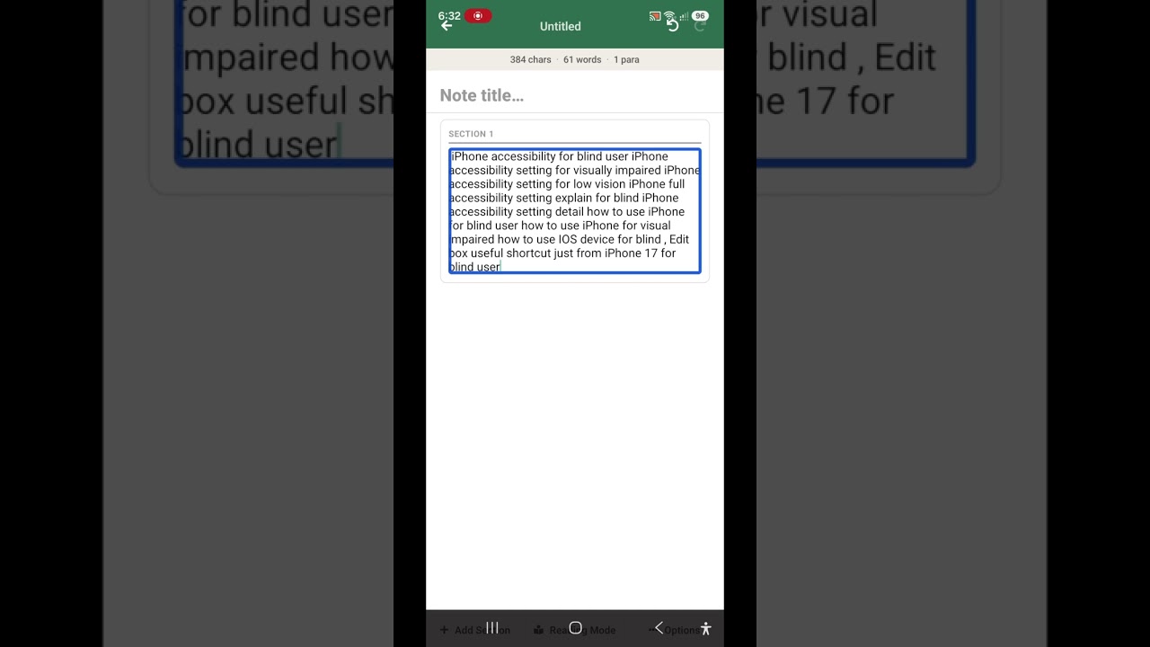 Touch gesture and all commands using voice over for blind shortcut swipe tab useful action with IOS 
