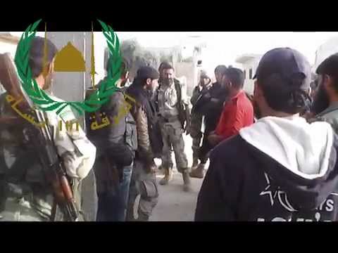 انتشار عناصر لواء درع الحق المقاتل في مدينة مورك في ريف حماة