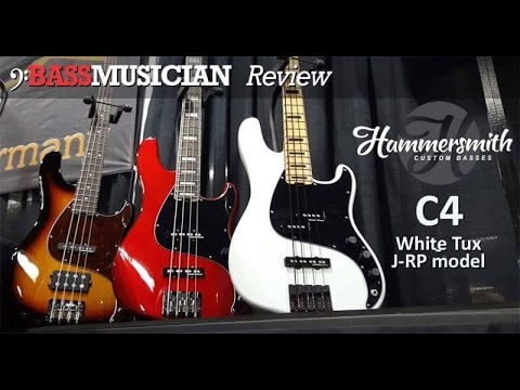 Hammersmith Music C4-JRB "White Tuxedo" review for Bass Musician Magazine