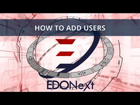 Edonext How To Add Users