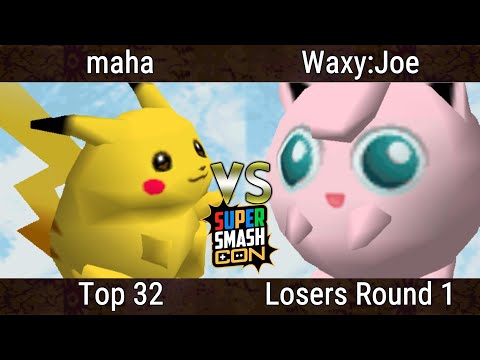 SSC 2023 - maha (Pikachu) Vs. Waxy Joe (Jigglypuff) Smash Bros - SSB64