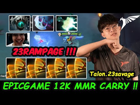 Talon 23savage Juggernaut 12K MMR Carry - EPIC GAME THRONE DEF 2x RAMPAGE Dota 2 pro Gameplay