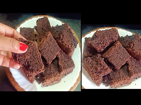 chocolate brownie। egg se bana brownie cake। no oven recipe।