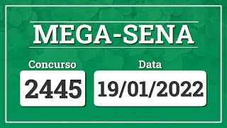 Capa de MEGA-SENA 2445