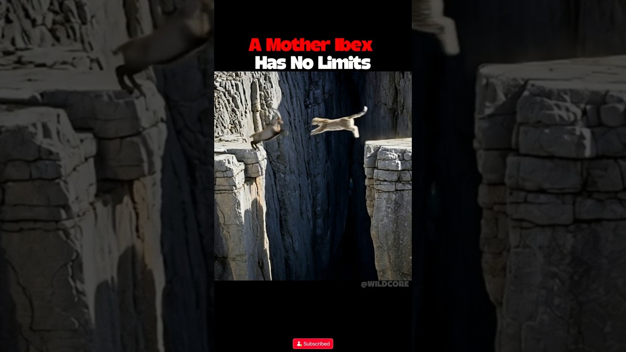 Never Separate a Mother Ibex | From Snow Leopard to Eagle, Nothing Stopped Her #ibex #wildanimals