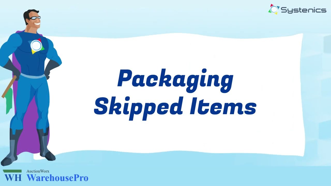 Invoice Packaging for Skipped Items