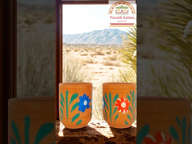 كأس فخار ملون