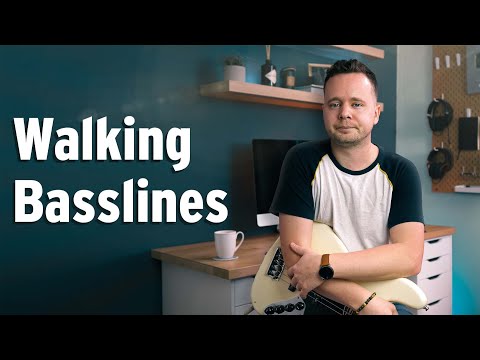How To Play a Walking Bass Line Lesson