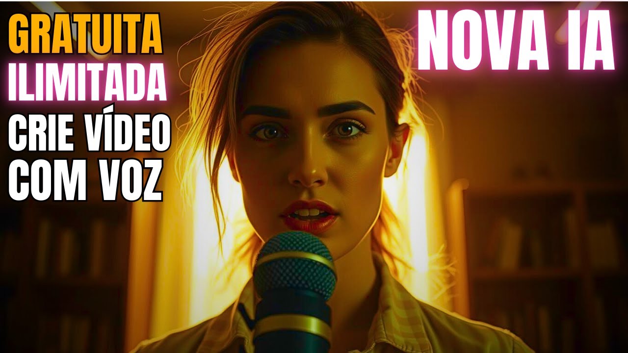 NOVA IA ILIMITADA DE VÍDEO PARA CRIAR AVATAR FALANTE E CLONAGEM DE VOZ - INTELIGÊNCIA ARTIFICIAL