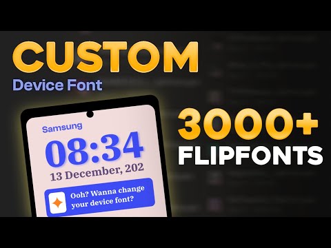 How to Apply Custom Device Font (3000+ Fonts) - Samsung
