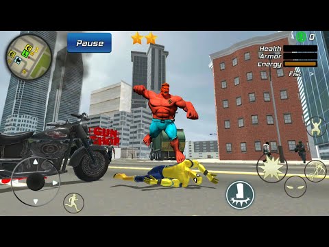 Flying Spider Rope Hero Crime City Battle | Flying Spider Ninja Gangster City - Android GamePlay