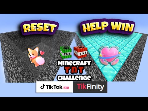 Win Minecraft with TNT Reset! Game Streamer vs Viewers
