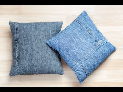 Ompele farkuista tyynynpäällinen (maailman toisteksi helpoin tyynyliina)