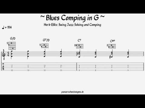 Herb Ellis - G Blues Comping