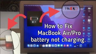 Fixed MacBook Air/Pro battery not charging issue/Not working battery how to fix.