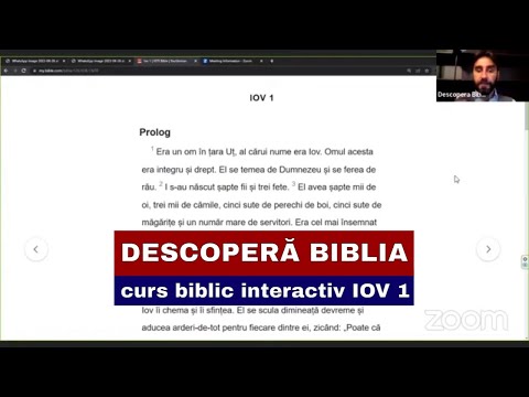Descopera Biblia - curs biblic interactiv - IOV 1