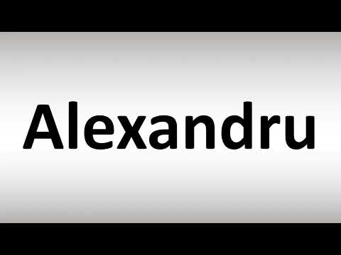 How to Pronounce Alexandru
