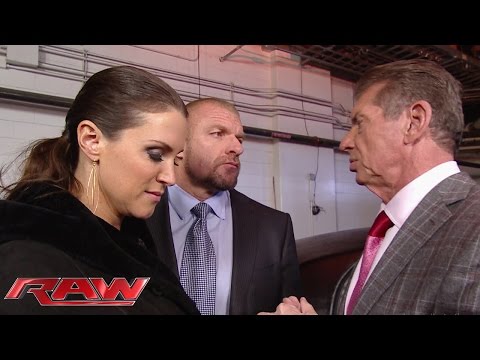 Mr. McMahon expresses his disappointment in Triple H and Stephanie: Raw, November 24, 2014