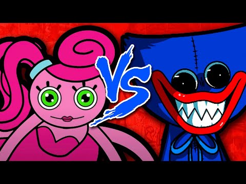 Mommy Long Legs Vs. Huggy Wuggy (Poppy Playtime) - Batalha de Rap - Batalha de Games - Brutusmano