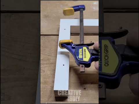 Helpful Clamping trick when you clamp is short #woodworking #woodwork #wood #clamp #tricks #shorts