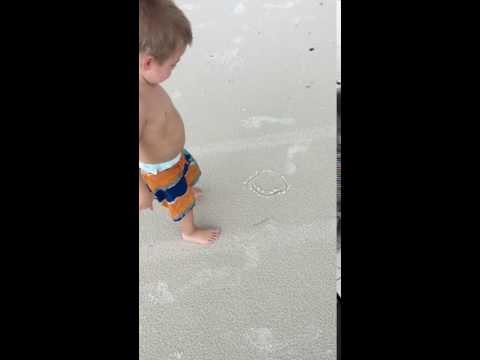 Another video of how white the sand is.