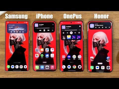 Samsung OneUI 7 vs Apple iOS 18 vs OxygenOS 15 vs Honor MagicOS - Dynamic Island Comparison